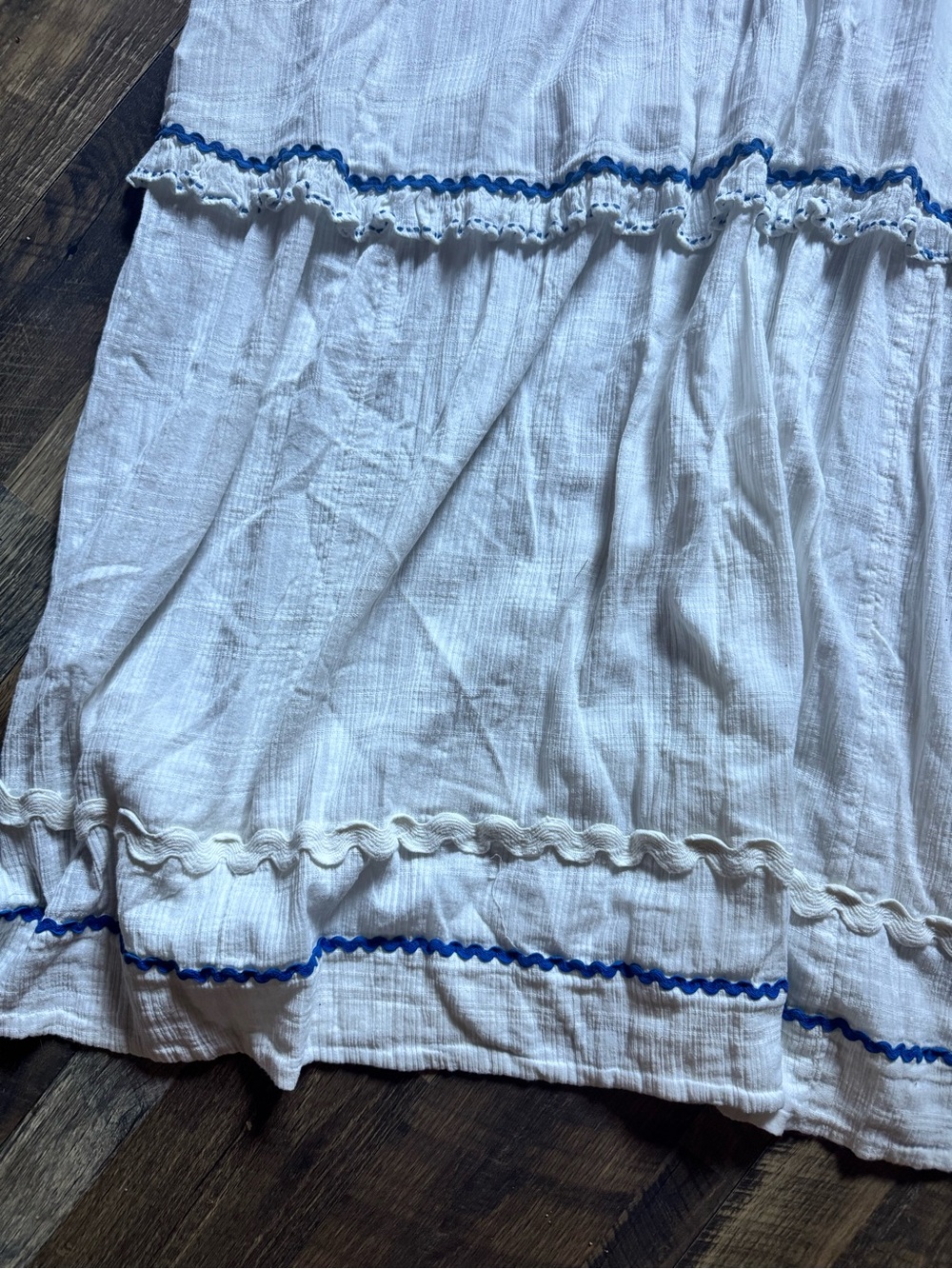 Free People Thank me Later Dress with Blue Trim - Picture 11 of 12